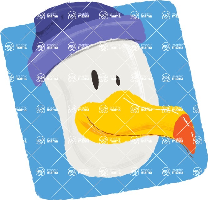 Cartoon Animal PNG Clipart - Seagull Watercolor Avatar